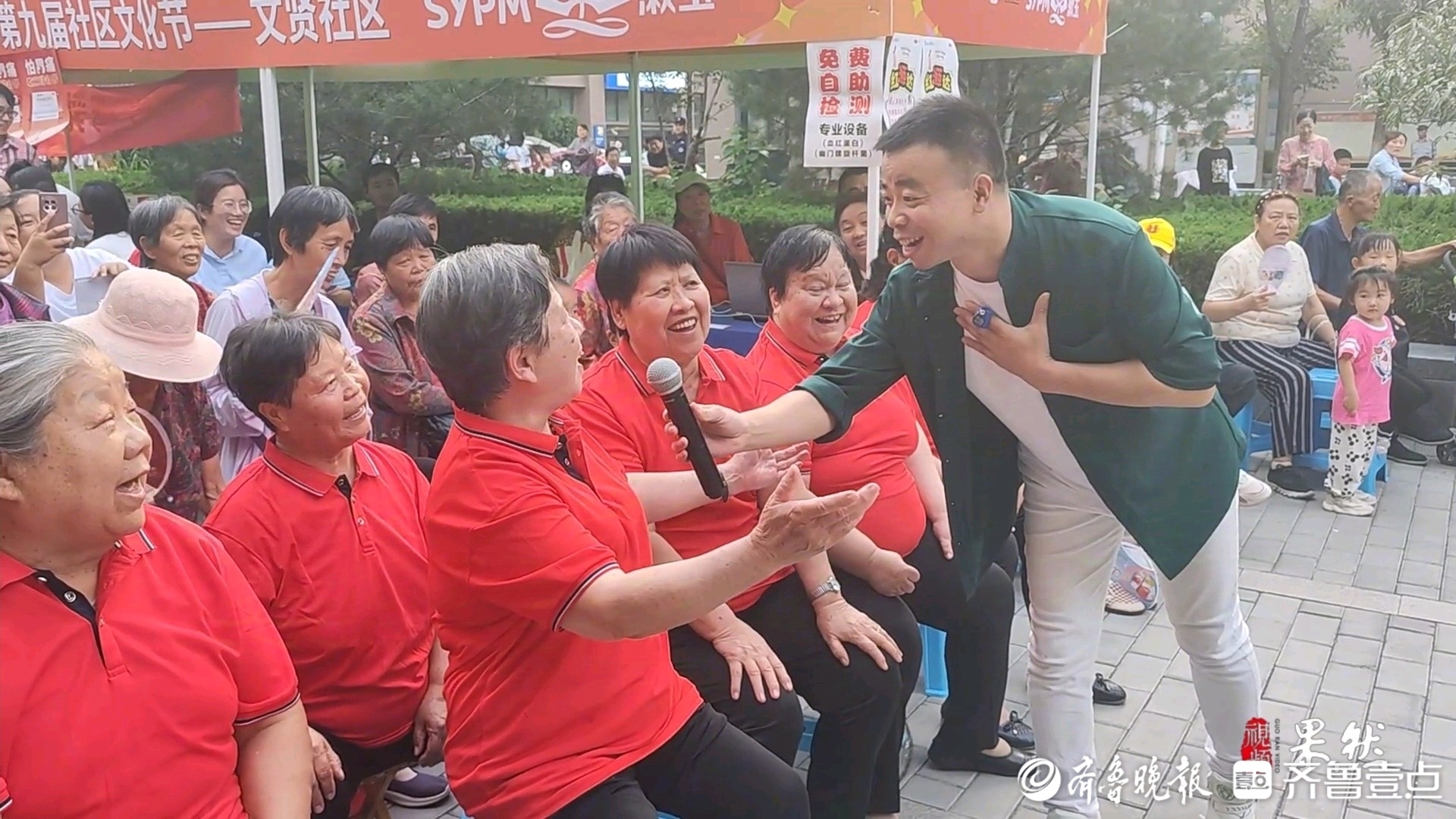 为祖国献歌，第九届社区文化节走进济南文贤社区