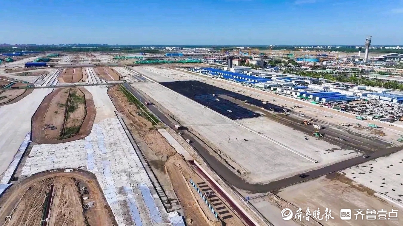 项目强省会｜万人奋战济南机场二期改扩建，60万平方米T2航站楼雏形已现
