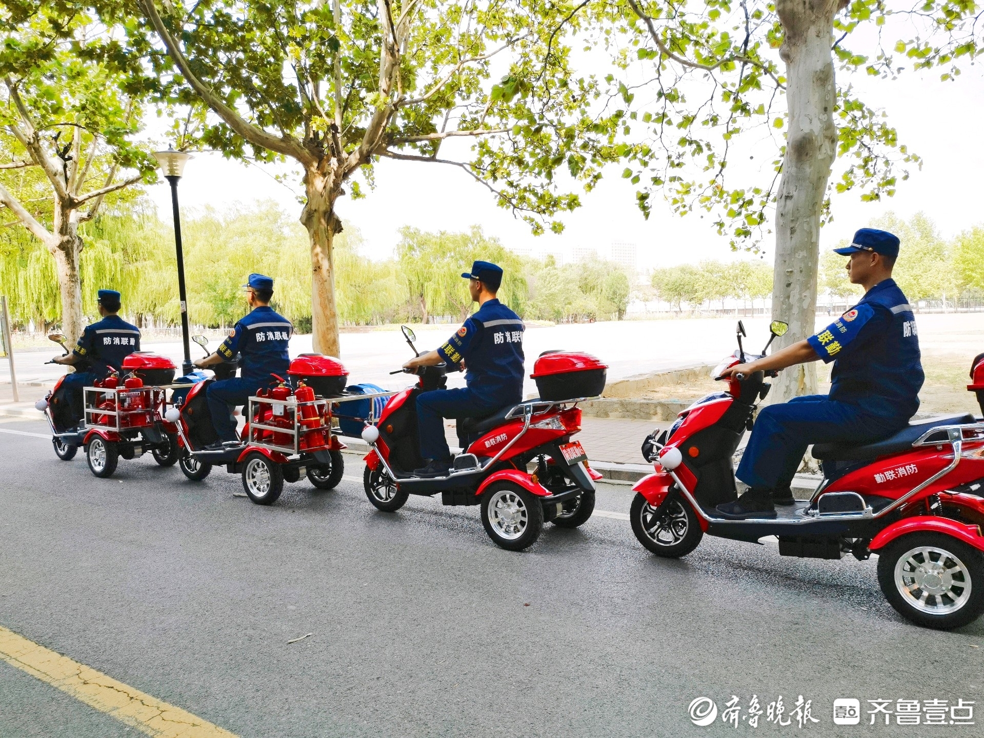 24小时待命，济南消防“防消联勤”巡逻车护航高考
