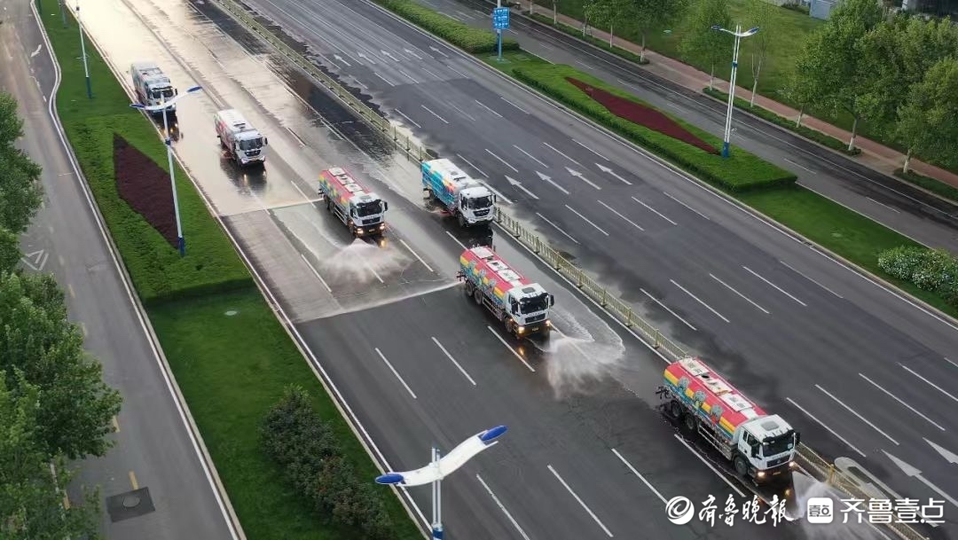 党旗映初心 温暖绣泉城，历下城管打造全国模范净美中心城区