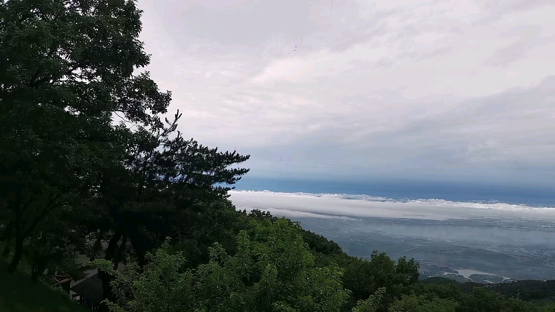 烟雨蒙蒙登蒙山