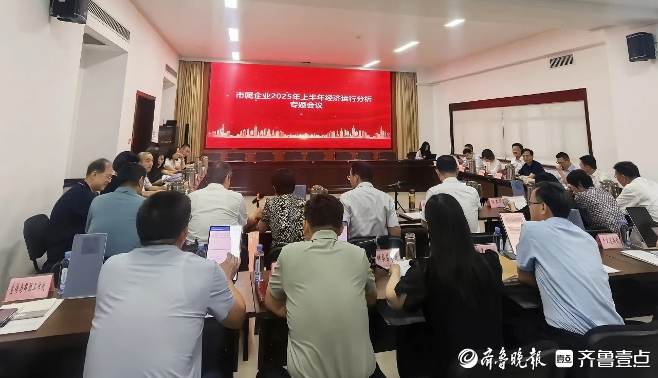 济南市国资委召开市属企业2025年上半年经济运行分析会议