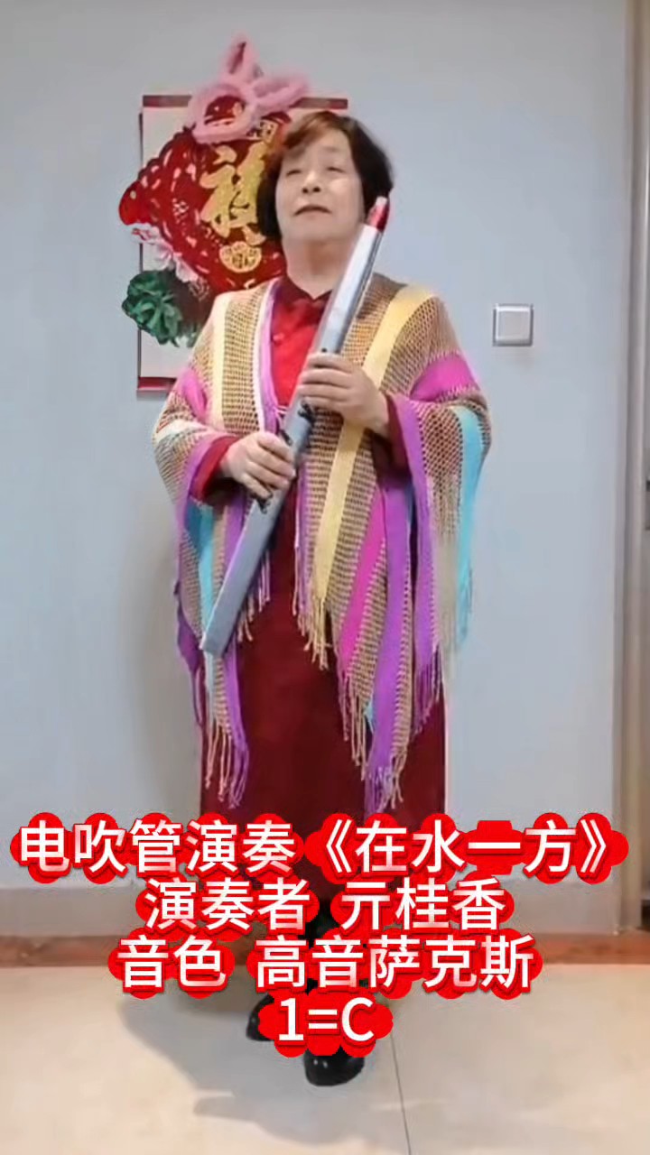 电吹管吹奏《在水一方》/吹奏者  亓桂香