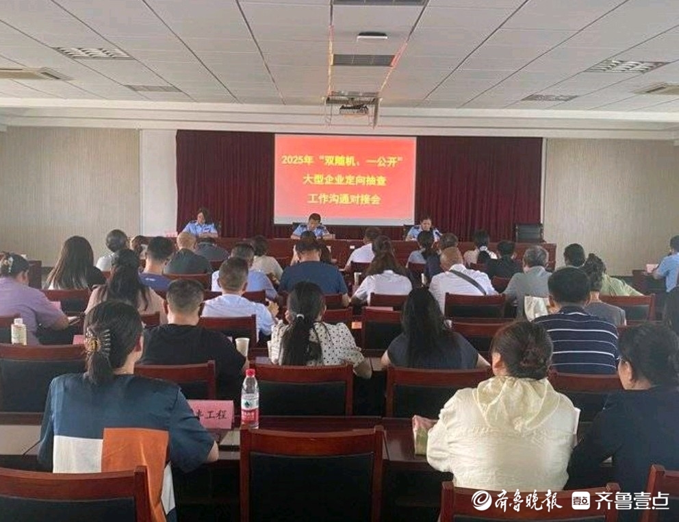 市中区市场监管局召开“双随机、一公开”大型企业定向抽查对接会