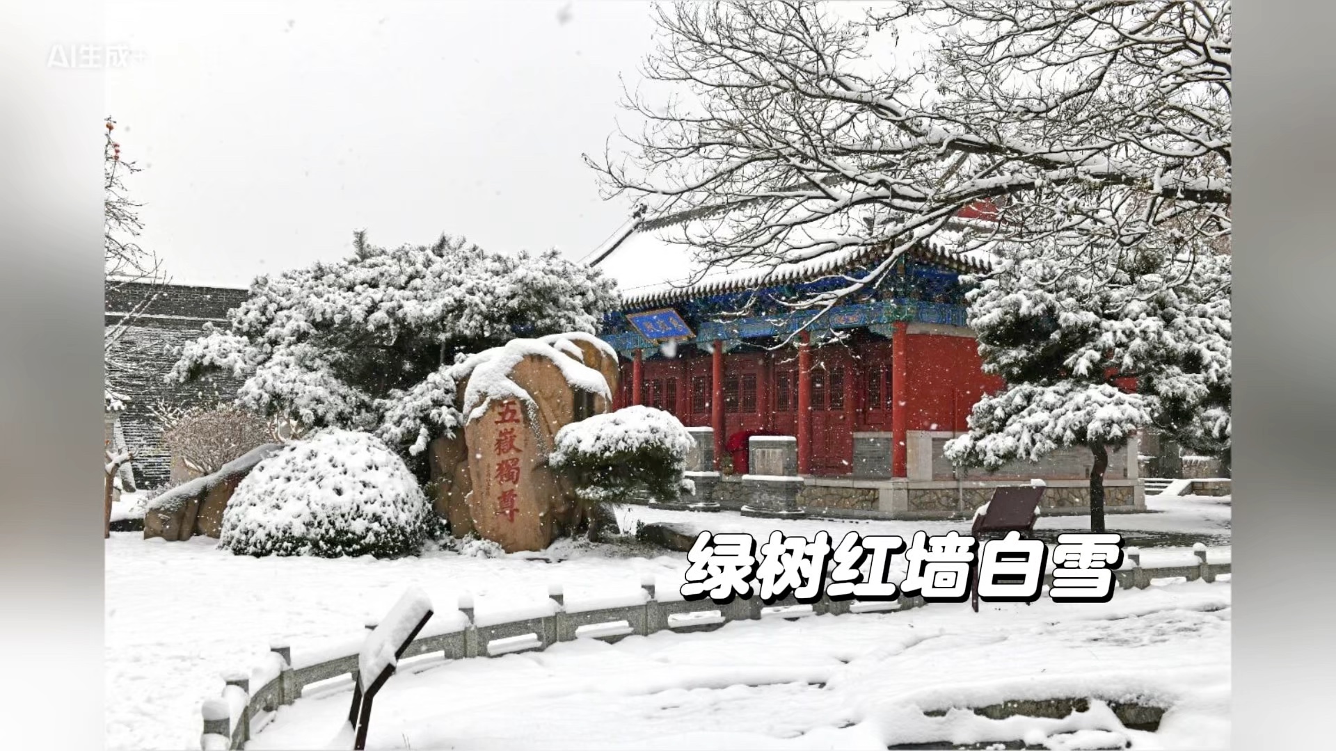 岱庙初雪，天上宫阙落人间.摄影孙晓健  
