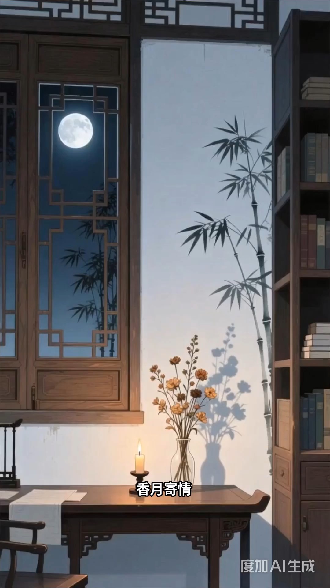 香月寄情（AI创作）