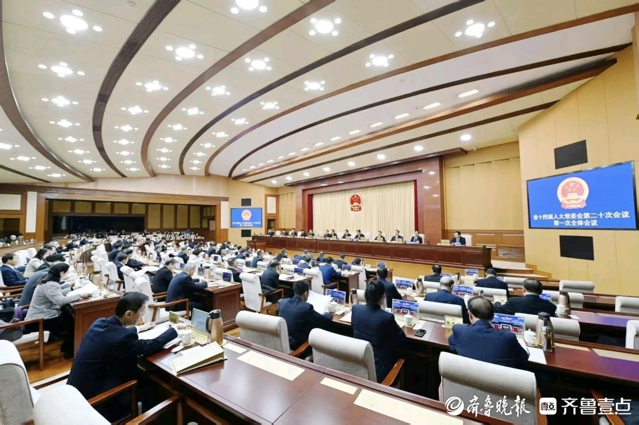 山东省十四届人大常委会第二十次会议举行
