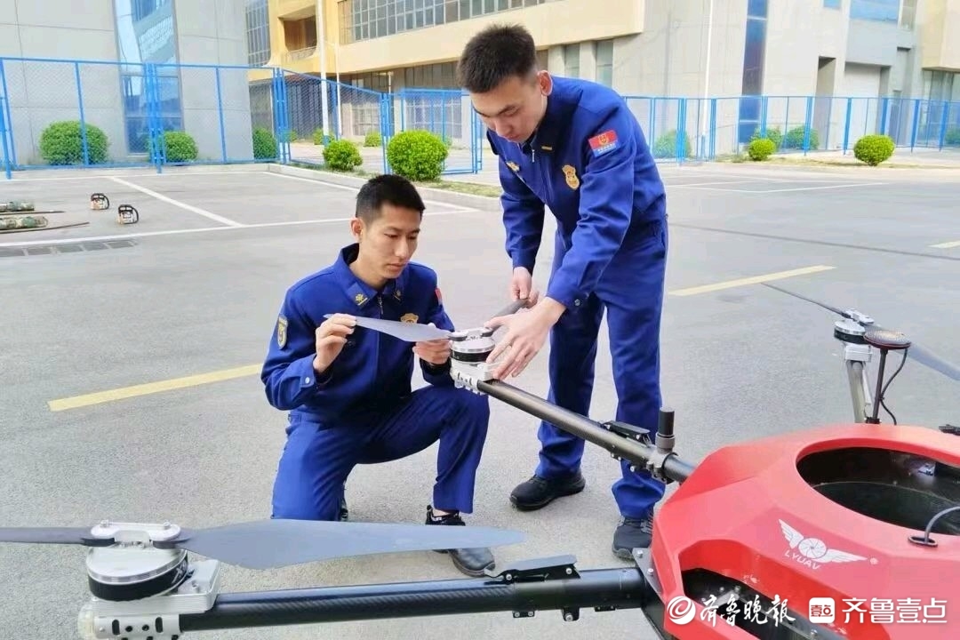 济南消防救援机动支队济南大队开展无人机专项飞行训练