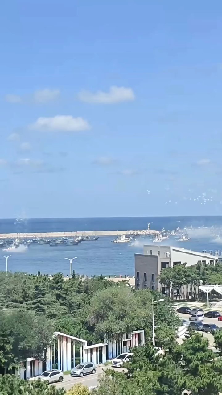 远浦风柔开海令，千船骋浪捕汪洋。