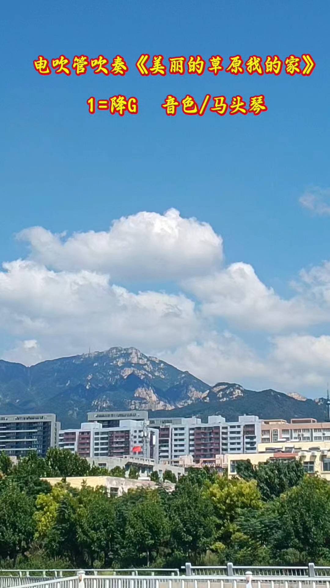 电吹管吹奏《美丽的草原我的家》/亓桂香