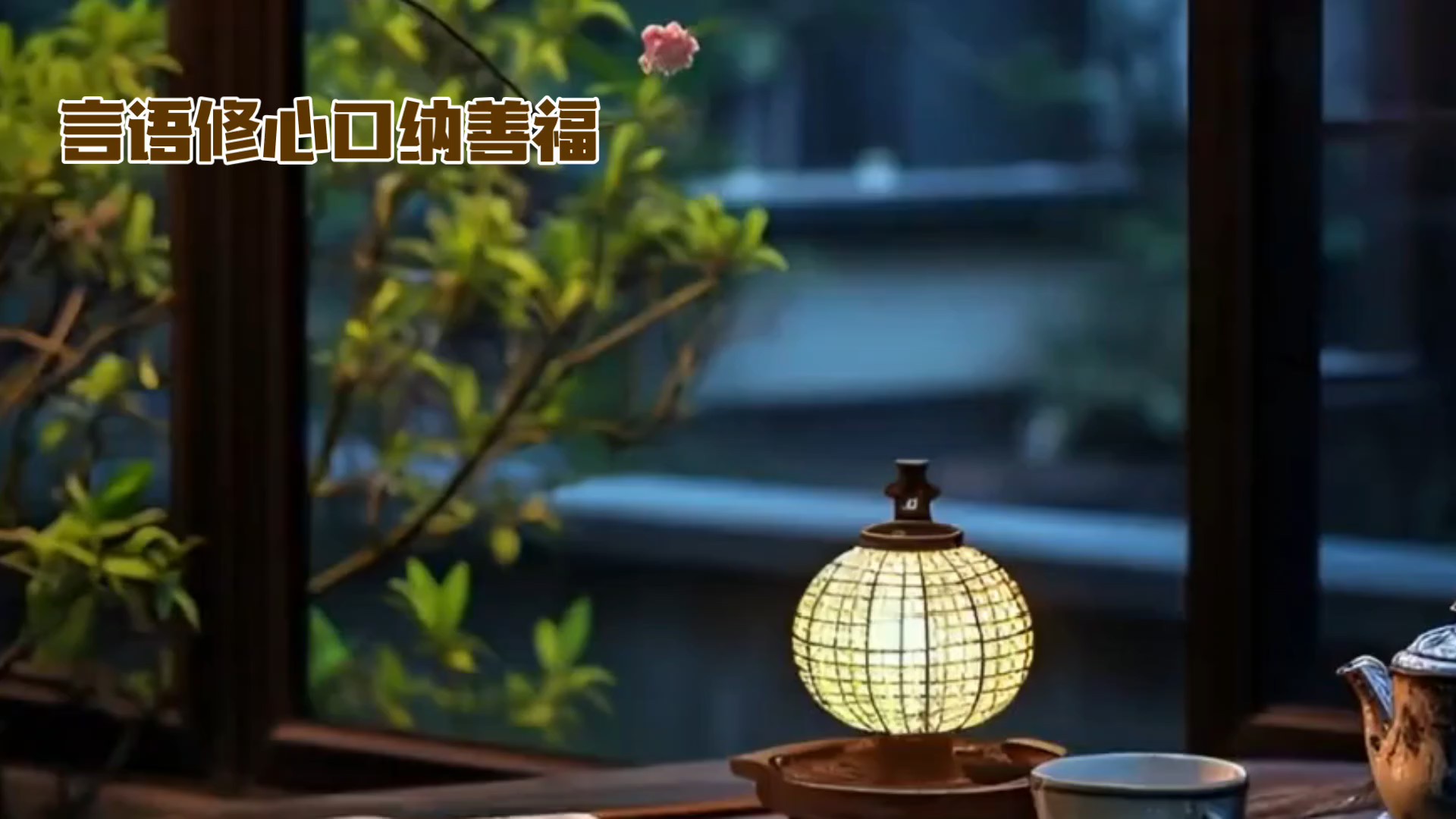 言语修心，口纳善福（AI）