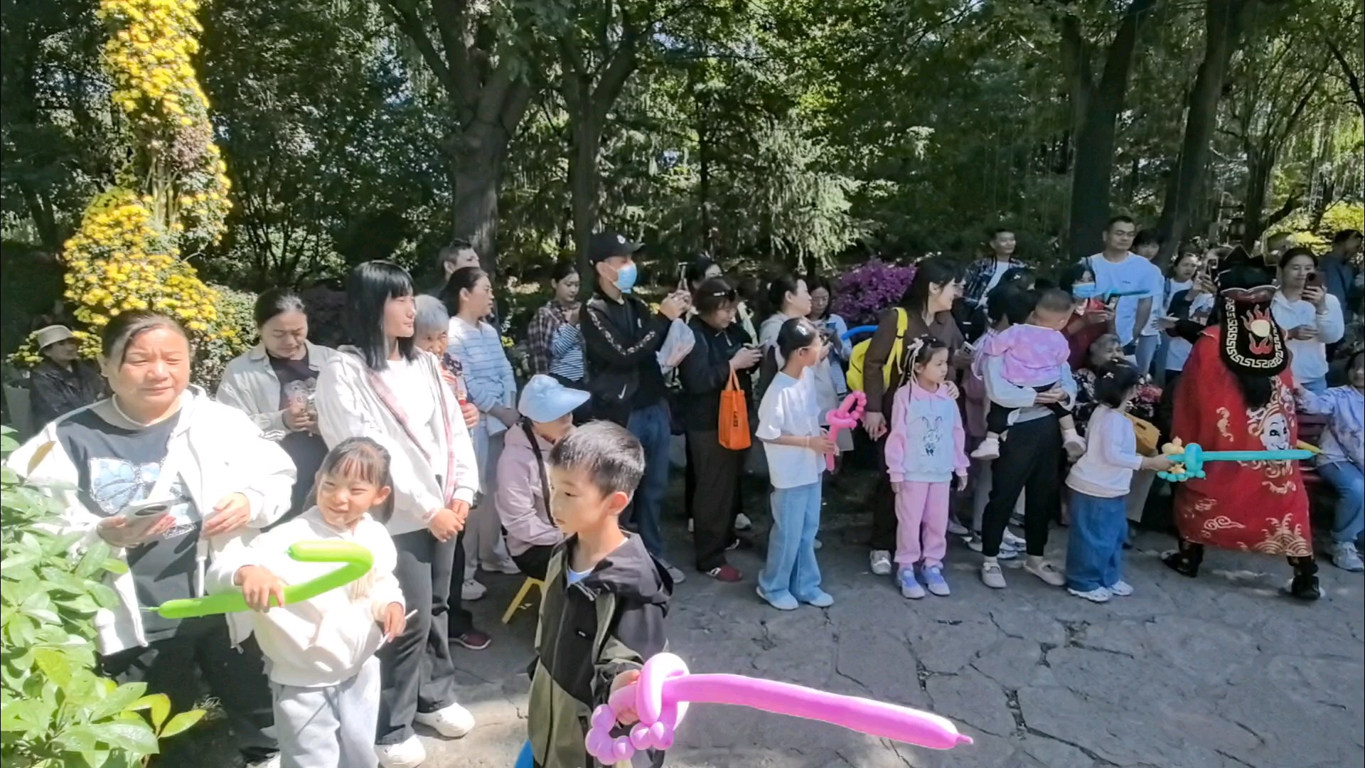 国庆假期的大明湖菊展区，欢乐的氛围比花香更醉人！