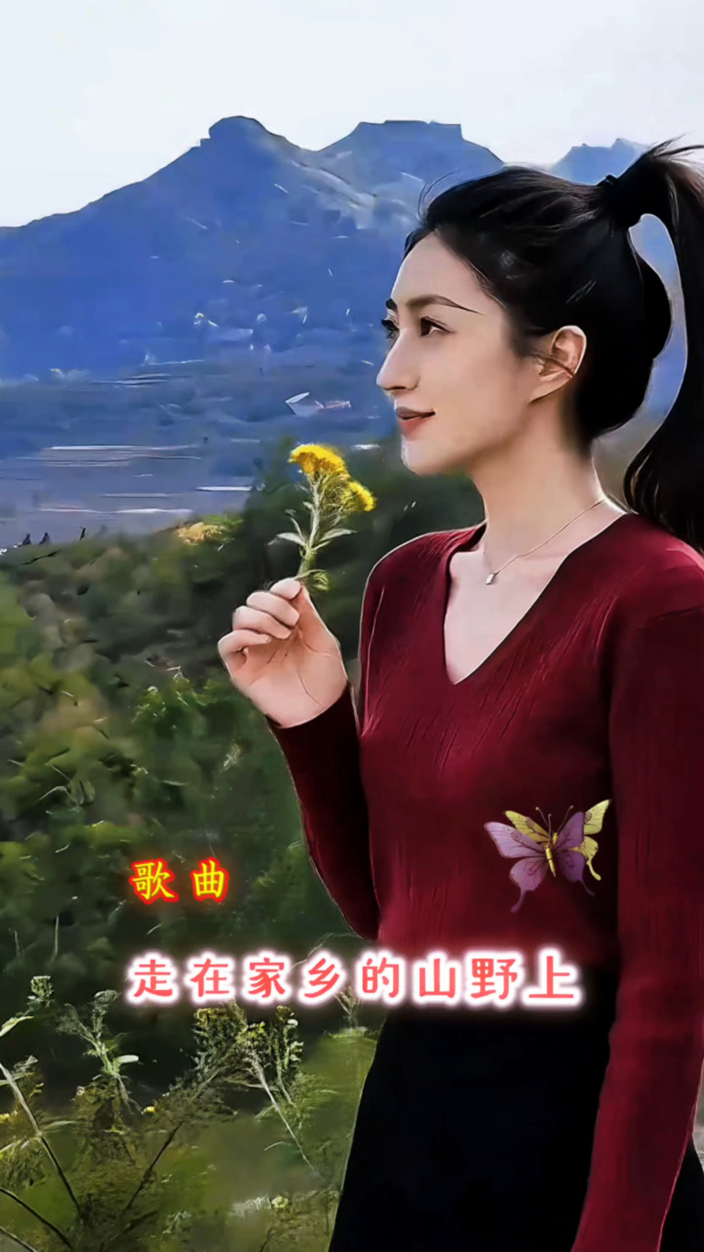 原创歌曲《走在家乡的山野上》/李春晓创作