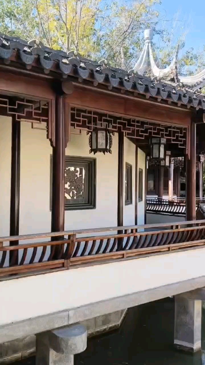 闲庭漫步，临清宛园。