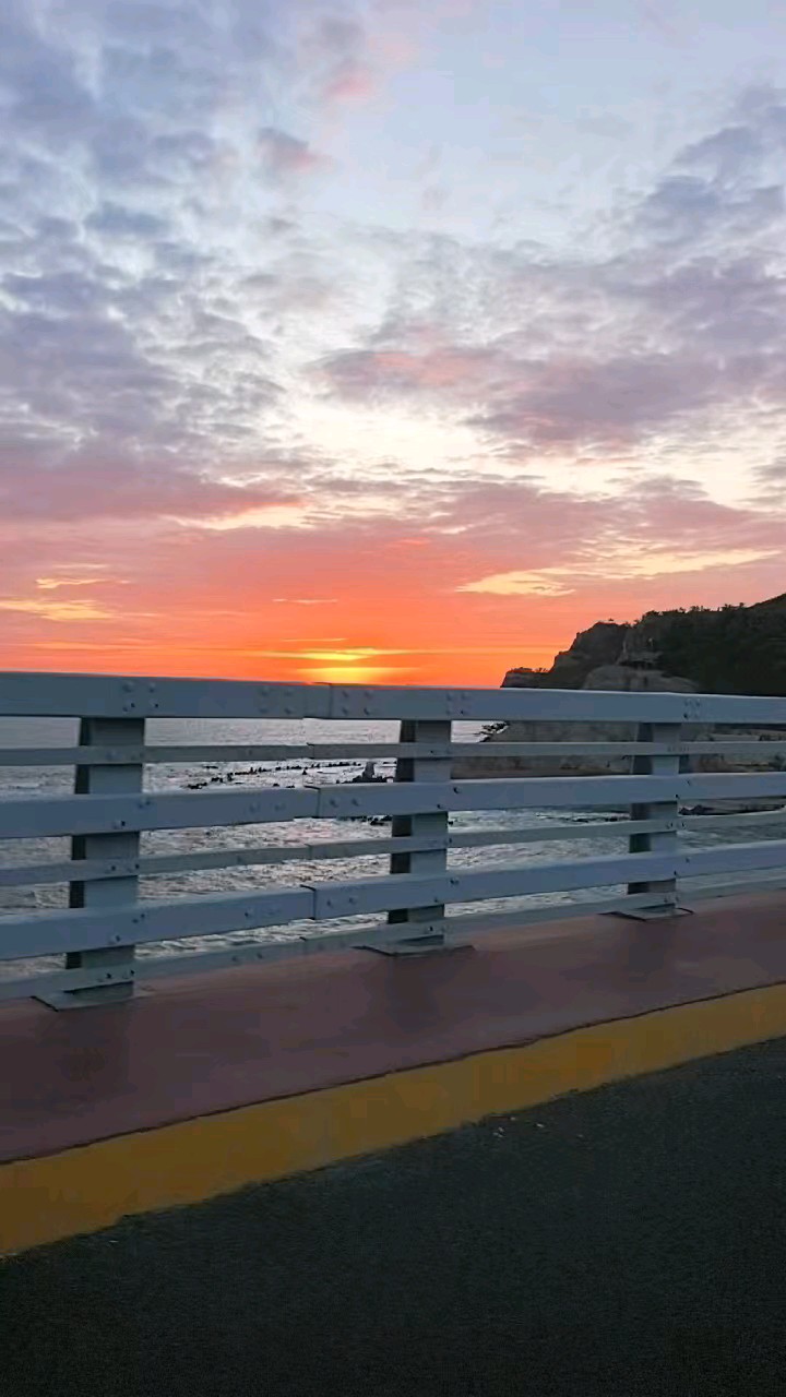 长岛望夫礁风景区晨曦美景欣赏