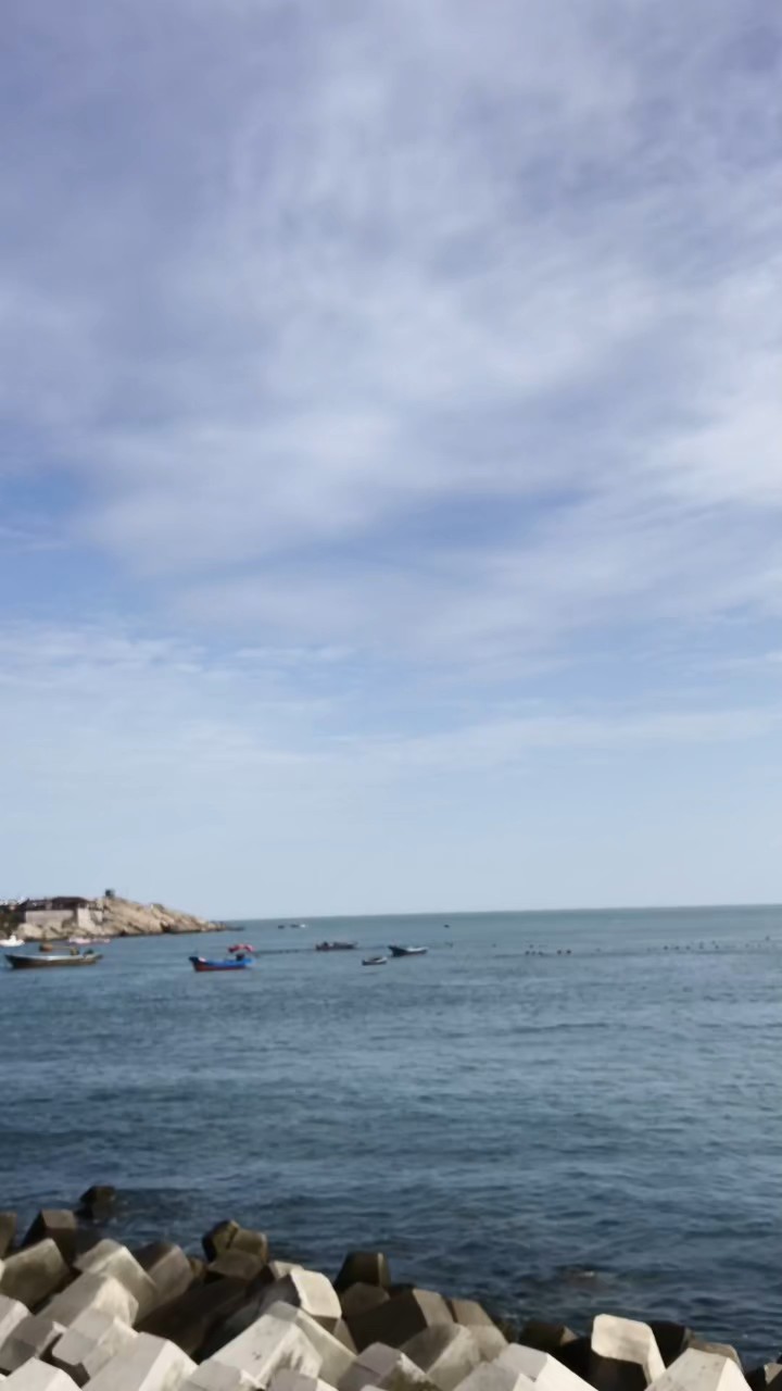 碧海浮舟承远意，长堤锁浪纳云天。