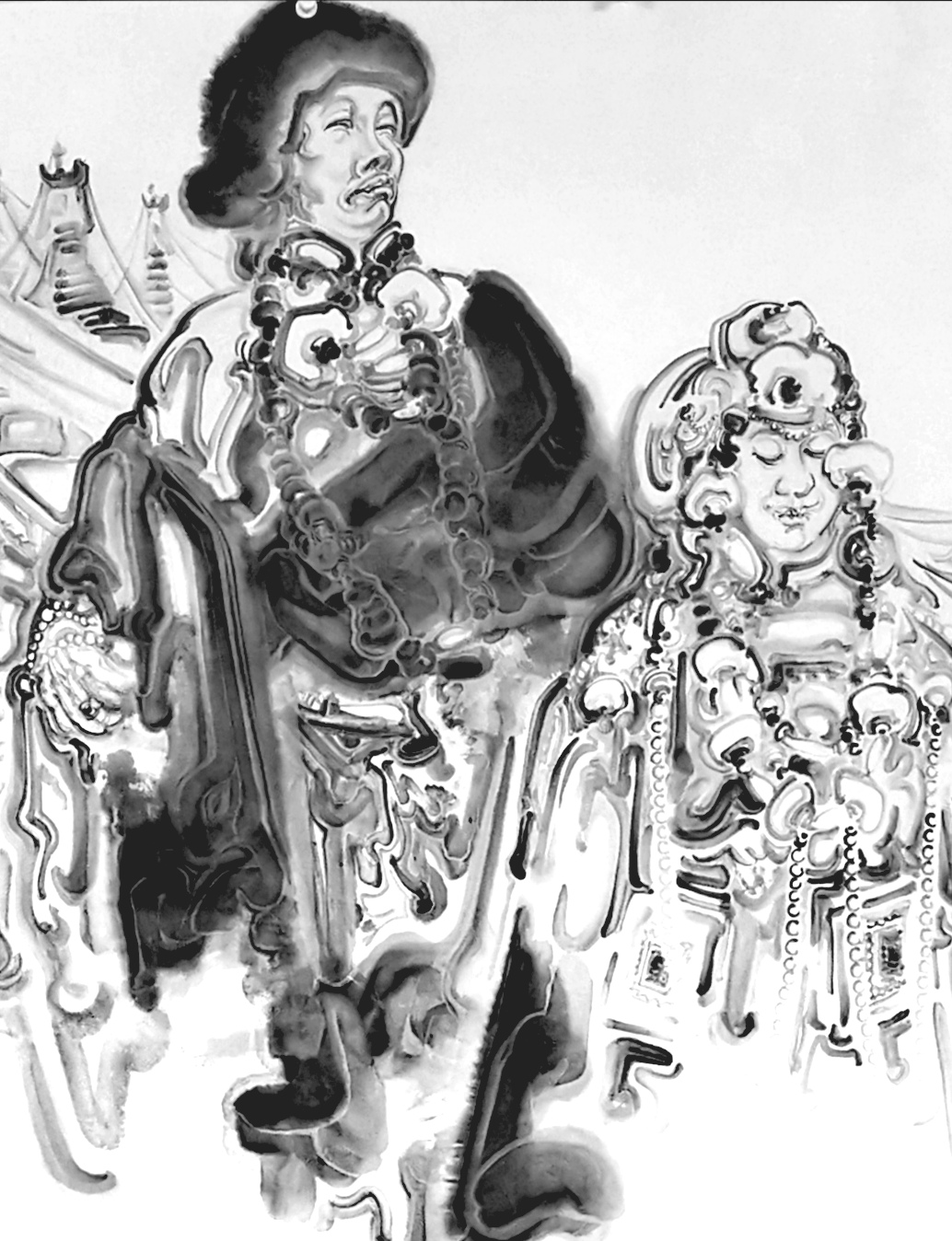 "去·来——赵初凡水墨展":写意之笔构单纯之境-齐鲁晚报网